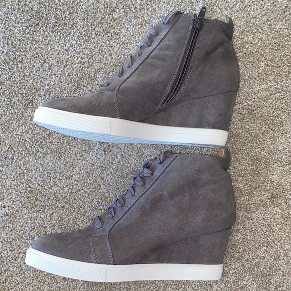 Linea Paolo gray Wedge Sneakers size 71/2M - Picture 8 of 12